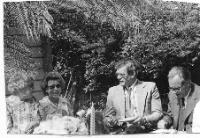 1975 Calista's wedding Clasina Kegge 1918, Moira Timmers, Hendrik Dekker 1916, Jaap Timmers 1911